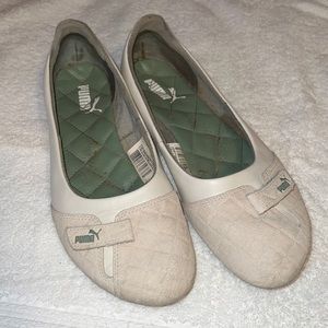 Puma Sabadella Beige/Cream Flats